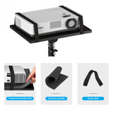 Projector Stand Tripod Adjustable, Laptop Height from 23.5 to 63.5 inches with Gooseneck Phone Holder, Floor for Office