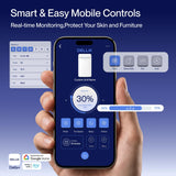 DELLA Sylro Series Smart Portable Air Conditioner, 14,000 BTU Drainage-Free Energy Efficient Cooling AC Units, 49dB Quiet for Bedroom, WiFi App/Voice/Remote Control, Fits 20.5"–67.3" Windows