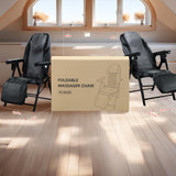 Ezencon Foldable Electric Massage Chair with Heat FR-M25D Full Body Massage Portable Adjustable Backrest Height Neck Position Suitable for Heights from 59 in to 79 in