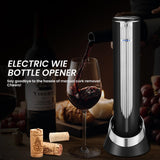 BLUBYEES Electric Wine Bottle Opener with Charging Base & Built-in Foil Cutter – Rechargeable Intelligent Touch-Activated Automatic Corkscrew – Luxury Christmas Wine Gifts for Women, Men, Seniors