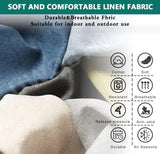 Square Stool Cushion with Ties - Memory Foam Anti Slip Seat Cushion