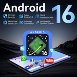 12 inch Tablet, Android 16 Tablet with Keyboard, 2K QHD Display for High-Res Gaming