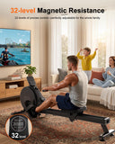 Superun 2026 Upgraded Rowing Machines for Home, Magnetic Rowing Machine with 32 Levels, Rower Machine of Quiet Resistance & 300LBS Weight Capacity, Row Machine with LED Monitor, App Supported, Black