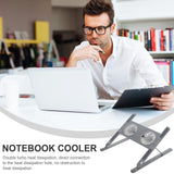 Adjustable Laptop Cooling Pad Stand Aluminum Alloy