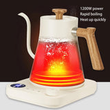 Gooseneck Electric Kettle,Electric Kettles, ±1℉ Temperature Control, Ultra-Quiet 304 Stainless Steel, for Coffee, Tea & Milk, Auto Boil Detection, 8 Safety Protections & Memory Function(white, 0.9L)