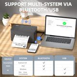 Shipping Label Printer, 4x6 Thermal Printer for Shipping Packages, Compatible PEDOOLO