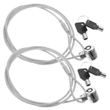 UKCOCO 10 Sets Laptop Lock Notebook Lock Cable Laptop Lock Hardware Cable Lock Kit Retractable Wire Lock for Tablet Computers Laptops Chain Lock Alloy Multifunction Sewing