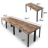 Bonzy Home Conference Tables 14ft Office Computer Desk for Meeting Room Study Writing Printer Table for 16 People