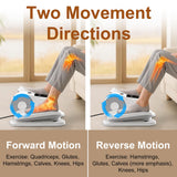 VIVURN® 028 Under Desk Elliptical 12 Speed 5 Modes Motorized Leg Exerciser While Sitting for Seniors As Seen on TV Low Impact Electric Pedal Exerciser with Non-Slip Mat