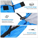 OBTANIM Sleeping Bags Portable Waterproof Camping Sleeping Bag for Adults Kids 4 Seasons Cold Weather or Warm Backpacking Hiking Travel Indoor Outdoor Use (Blue)
