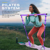 Ayombo Pilates Bar, Pilates Equipment with Adjustable Exercise Bands, Multifunctional Pilates Bar Kit with Resistance Bands for Women,Home Gym Workout Equipment