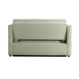 Serta® Santa Cruz 62.2" Convertible Loveseat, Full-Size, Recessed Track Arms