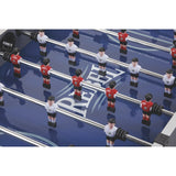 Fat Cat Rebel 4.5 Foot Foosball Table, Soccer Table Game with Quick Snap Rods, Blue Playing Field, Abacus Scoring, Includes 4 Foosball Balls