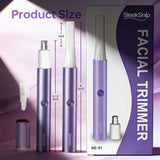 SleekSnip Nose & Eyebrow Hair Trimmer for Women, Facial Hair Shaver Perfect for Face, Ear Nose and Eyebrows Rechargeable