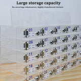 Wall-Mounted Phone Locker - Secure 60-Slot Lock Box Storage Cabinet with Keys