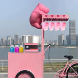 Commercial Quality Cotton Candy Machine, Electric Floss Maker for Kids, with Stainless Steel Bowl, Home Party Carnival (Pink)