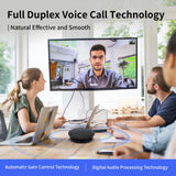 DAIPU Bluetooth Conference Speaker and Microphone USB Speakerphone Conference Microphone and Speaker 360° Voice Pickup Max Bluetooth Distance 32.8ft Noise Cancellation for Video Conferencing Calling