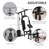 Soozier Multifunction Home Gym System, Workout Station with 99Lbs Weight Stack, for Full Body Exercise Soozier