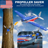 LEAMBE 4 Channel RC Plane, Ready to Fly Aerobatic Aircraft, Easy Control for Beginners, P51 Mustang RC Airplane for Adults Blue-Red