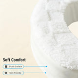 XYRONICA Toilet Seat Riser Cushion, 3 Inch Padded Toilet Seat Cushion for Seniors, High-Density Foam with Velcro Fastening, Stable & Non-Slip, Fits Standard & Elongated Toilets
