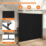 Room Divider Single Panel, 71''W x 71''H Height Adjustable Large Room Divider Panel for Office