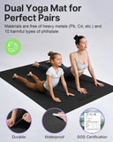 YOTTOY Large Yoga Mat,Non-Slip Workout Mat for Pilates, Fitness, Barefoot, Home Gym Studio with Strap and Towel