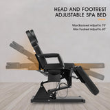 Artist hand Facial Bed for Esthetician Massage Table Beauty Bed Medical Aesthetic Tattoo Chair with 3 Motor Electrical Adjustments,Black