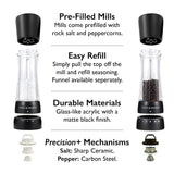 Cole & Mason Seasoning Mill Derwent 190mm Clr SS PM Matt Black