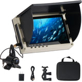iisquilyx Portable Fish Finder with Underwater Camera: IP68 Waterproof 5 Inch IPS Display for Ice/Lake Fishing &Murky Conditions |Depth Finder for Ice Fishing/Boats/Kayaks with 8ooomAh Battery