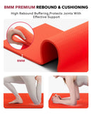 Extra Large Yoga Mat (84''×30'') - 1/3'' Thick Double-Sided PVC Non-Slip Exercise Mat with High Rebound Cushioning -Orange