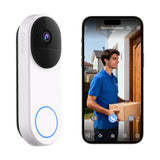 Noorio Wireless Doorbell Camera, 2K Video, Battery Powered, 140° Wide Angle