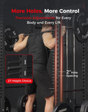 Mikolo Power Cage, Power Rack with LAT Pull Down System and Leg Hold-Down, 1200 Pounds Capacity Workout Cage with Pulley Sytem for Home Gym (B230HPHGP)