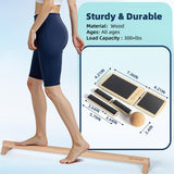 Comness Balance Trainer Kit, Ankle Strengthener Exerciser for Sprained, Single Leg Balance Board and 40 Inch Beam for Plantar Fasciitis Relief, Blackboard Foot Trainer