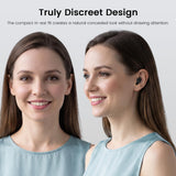 Houlyn ANC Sleep Earbuds for Side Sleepers, Mini Invisible Noise Cancelling Wireless Earbuds with Double-Layer Silicone Tips, Sleep Mode Headphones for Sleeping, Snoring, Travel（Black）