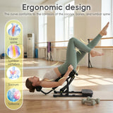 Hiborth Mini Inversion Table, Spinal Decompression Machine for Back Pain Relief, 330 lbs Weight Capacity, Foldable Back Stretcher for Home Gym, Inversion Equipment for Full Body Relaxation Black
