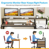 Tribesigns 63 Inch Computer Desk with File Drawer Cabinet, Home Office Desk