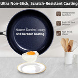 Nuwave Lux 13pc Forged Lightweight Nonstick Ceramic Cookware Set, PFAS-Free