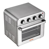 VEVOR 7-IN-1 Air Fryer Toaster Oven, 18L Convection Oven, 1800W Stainless Steel Toaster Ovens Countertop Combo with Grill, Pizza Pan, Gloves, 6 Slices Toast, 10-inch Pizza, Home Use
