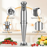 1000W Anti-scratch 3-in-1 Hand Blender, Upgraded 12 Speed Stainless Steel Blade Stick Blender KOIOS