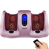 Best Choice Products Shiatsu Foot Massager for Pain Relief, Plantar Fasciitis, Neuropathy, Blood Circulation, Remote Control w/Compact Design - Rose Gold