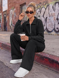 Trendy Queen Women Sweatsuits Casual Fall 2 Piece Matching Sweat Sets 2026