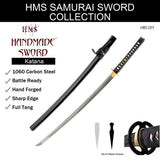 Hand Forged 1060 Pine Tree Katana, Heat Tempered Full Tang Sword