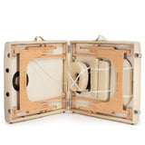 Folding Massage Table with Carrying Case - Cream Saloniture