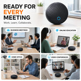 BAIILA Conference Speaker and Microphone | 10 Wireless Mics | 360° Pickup