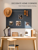Fluxynara Felt Bulletin Board, 47.2" x 35.4", Carbon Blue