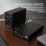 compatily LV22 28TB USB-C 10Gbps External HDD and HUB – Portable Enterprise Hard Drive for Professional Media Creators and Work from Home Office