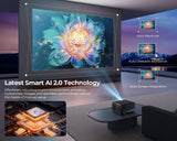 ELEPHAS Smart 4K Projector with WiFi and Bluetooth - Compatible with Netflix, Prime Video, YouTube, Dust-Proof Sealed, Dolby Audio, Auto Focus & Keystone PRO UHD HDR 10+ Video Projector