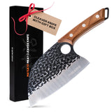 Matsato Cleaver Knife – Japanese Steel Cooking Butcher Knife for Meat & Vegetables Chopping, 5.8 Inch Kitchen Knife, Kitchen Gift for Men & Women