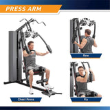 Marcy 200 lbs. Stack Home Gym Multifunction Total Body Training Station MKM-81010 MARCY
