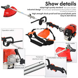 5 in 1 Gas Weed Eater, 52CC 2-Cycle Weed Eater Gas Powered, Gas Weed Wacker, 9500rpm Strong Power